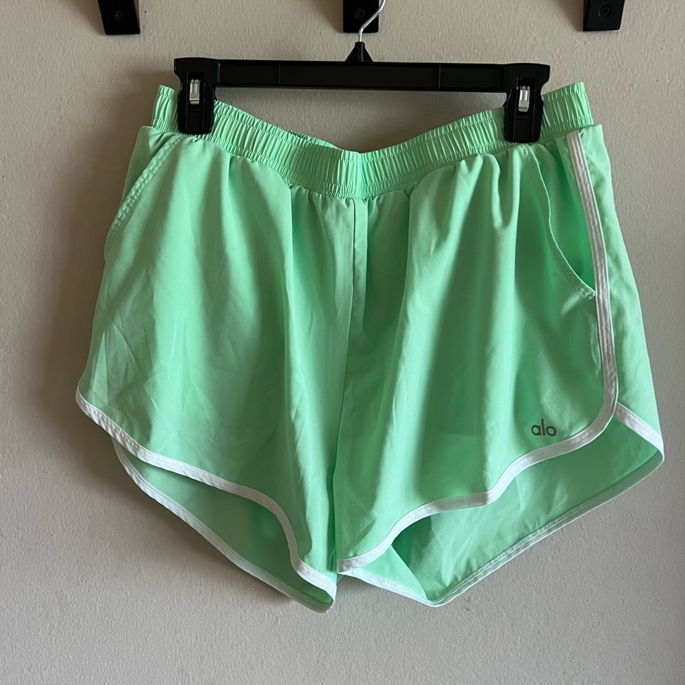 ALO Yoga Light Green Shorts
